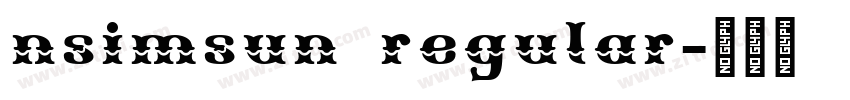 nsimsun regular字体转换
